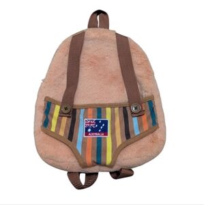 Kids Australian Souvenir Plush Backpack Stuffed Animal Or Doll Carrier EUC